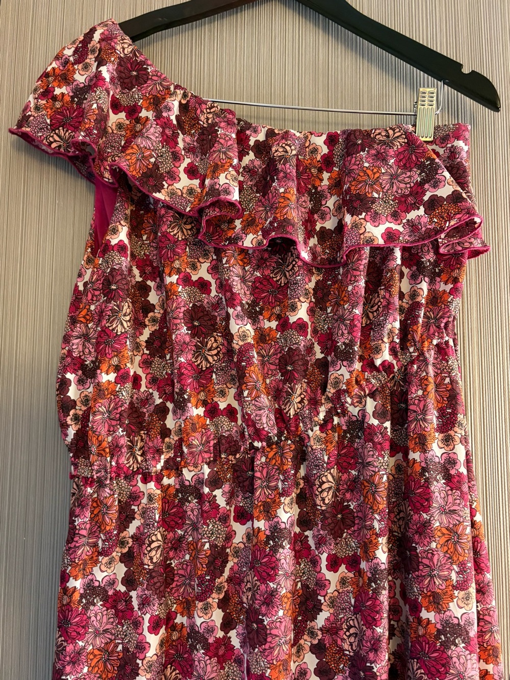 LIBERTY OF LONDON One-Shoulder Maxi Dress size L